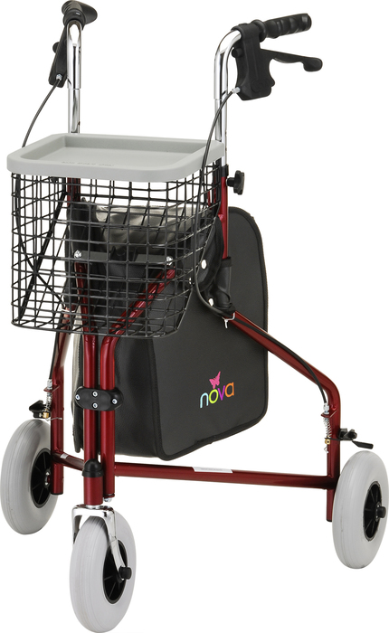 Rollator Traveler 3 Wheel Red NOVA