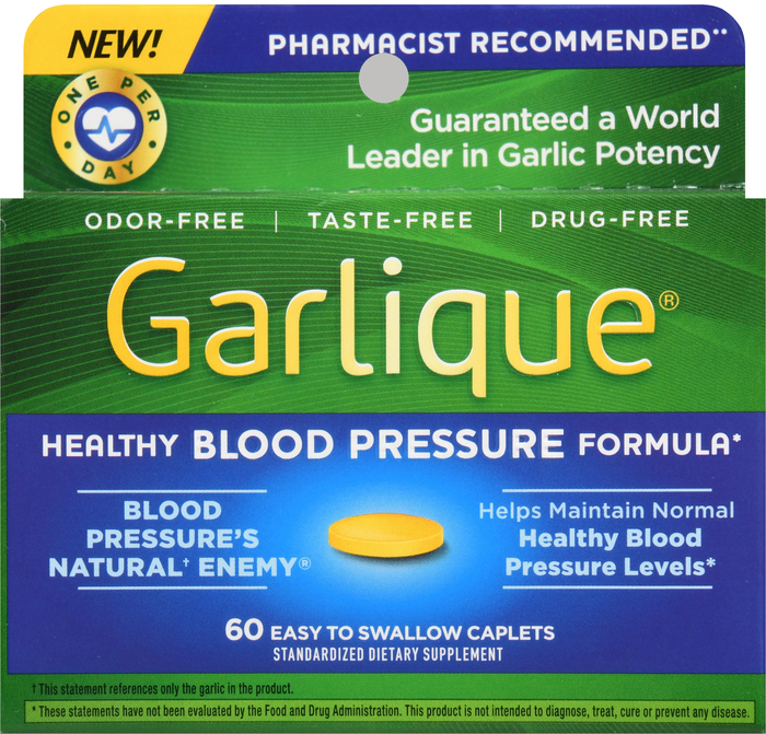 Garlique Healthy Blood Pressure Formula Caplets 60ct