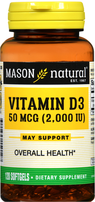 VIT D 2000IU SOFTGELS 120CT MASON