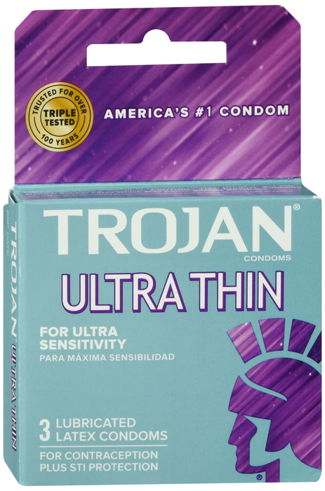 Trojan Ultra Thin Condoms 3ct