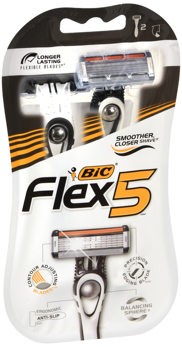 BIC FLEX 5 SHAVER 2CT