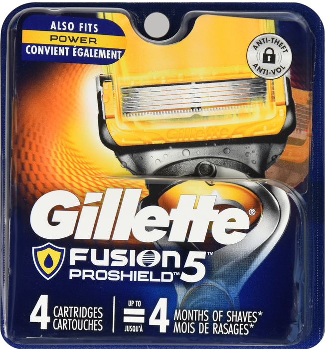 Gillette Fusion ProShield Men's Razor Blade Refill Cartridges 4ct