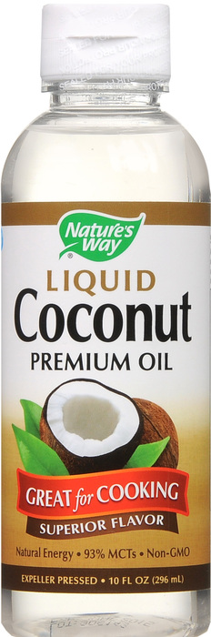 COCONUT OIL LIQ 10OZ NATURES WAY