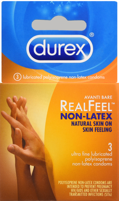 Durex RealFeel Non-Latex Condom 3ct