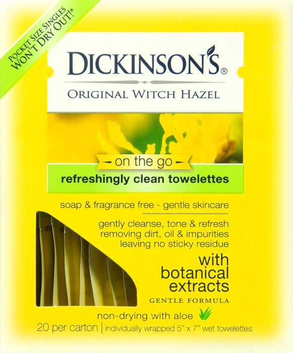 Dickinson’s Witch Hazel Towelettes 20ct