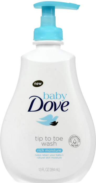 DOVE BABY WASH RICH MOISTURE 130Z