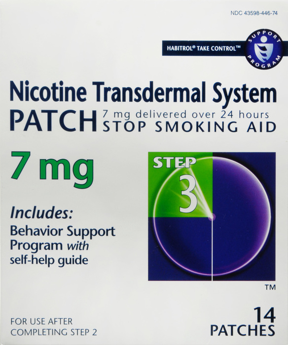 Habitrol Nicotine 7mg Stop Smoking Aid Patch 14ct