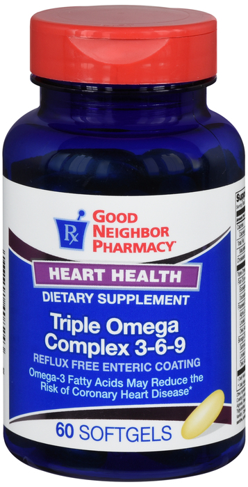 Good Neighbor Pharmacy Omega Triple Omega Complex Enteric Softgels 60ct