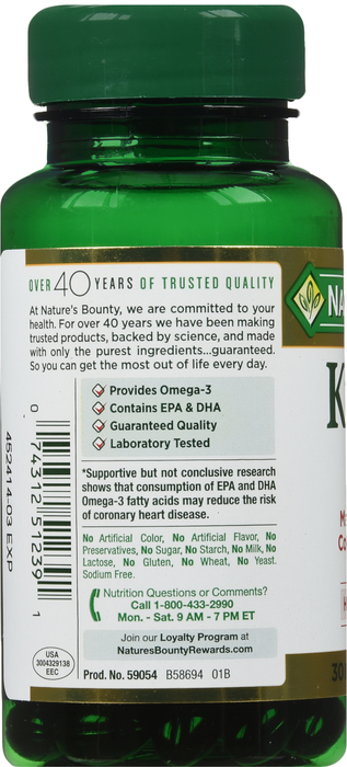 Nature's Bounty Krill Oil 500mg Softgels 30ct