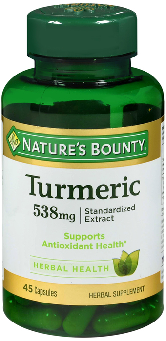 NATURES BOUNTY TURMERIC EXT 500MG CAPSULES 45CT