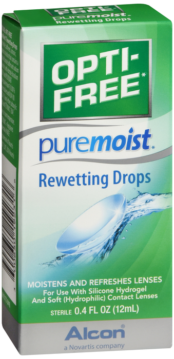 Opti-Free PureMoist Rewetting Drops 12ml