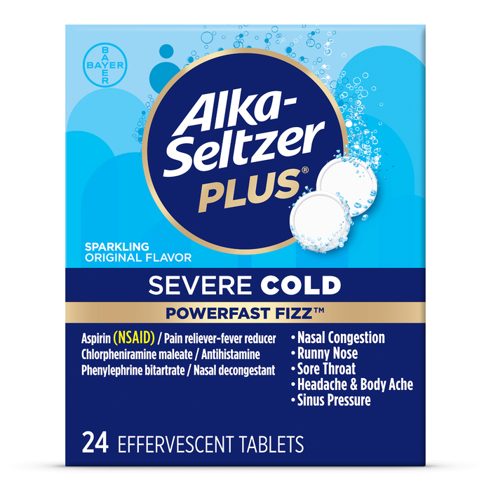 ALKA SELTZER PLUS SEVERE COLD TAB 24 CT