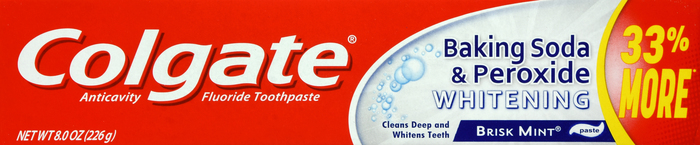 COLGATE B/SODA PEROX PASTE BRISK MNT 8OZ