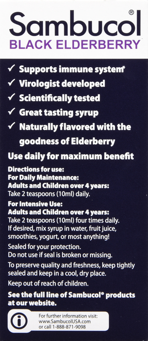 Sambucol Original Black Elderberry Syrup 4oz