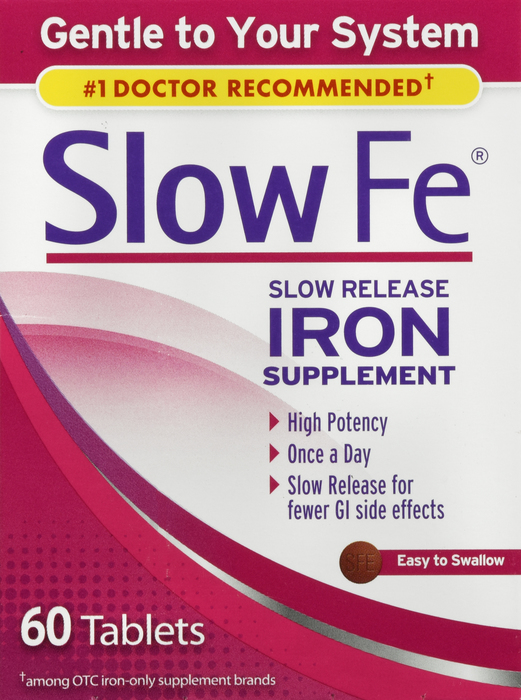 SLOW FE IRON TABLET 60CT