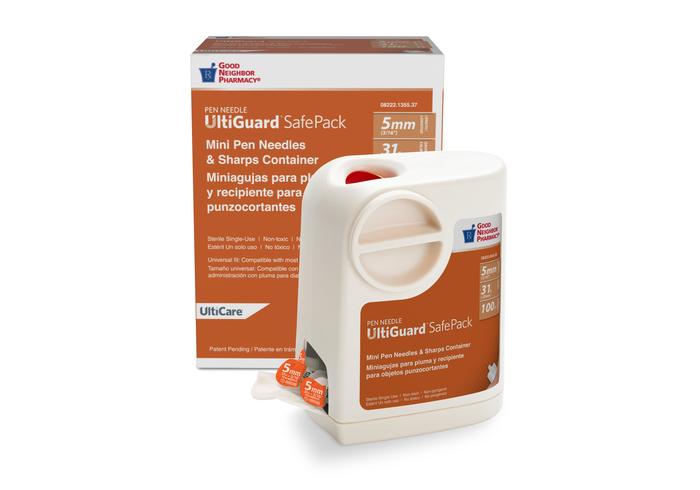 Good Neighbor Pharmacy UltiGuard SafePack Pen Needles CA ONLY Mail Back 5mmx31G 100ct