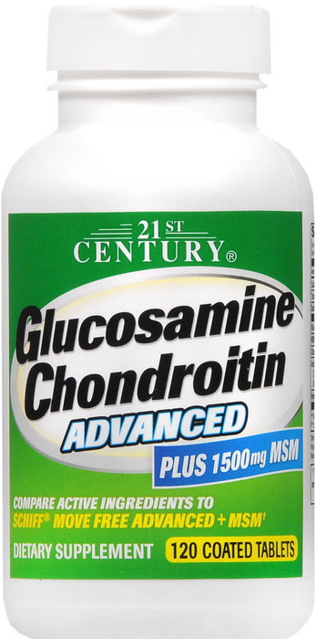 21st Century Glucosamine Chondroitin Advanced + MSM Tablets 120ct