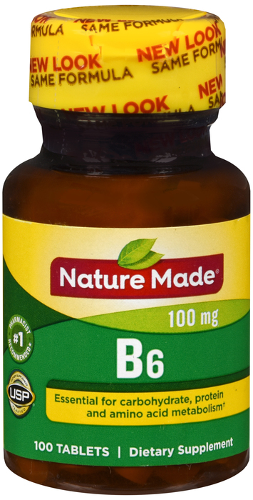 Nature Made VIT B6 100MG TABLET 100ct