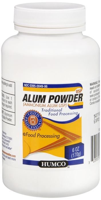 ALUM AMMONIUM USP POWDER 6OZ HUMCO