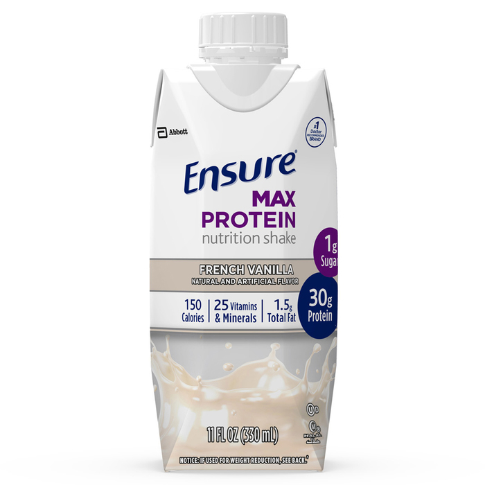 Ensure Max Protein Nutritional Shake 11oz French Vanilla 4ct