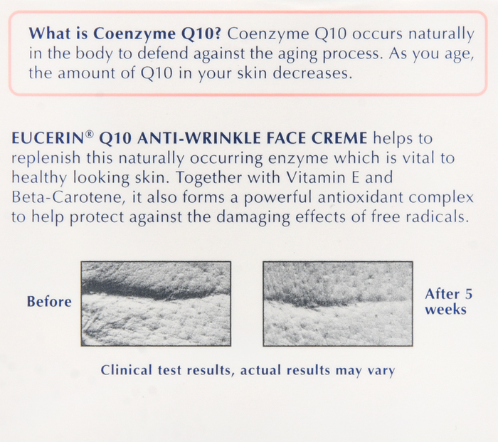 Eucerin Q10 Anti-Wrinkle Face Creme 7oz