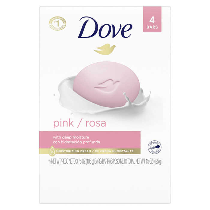 DOVE DEEP MOISTURE PINK BAR 4X3.75OZ