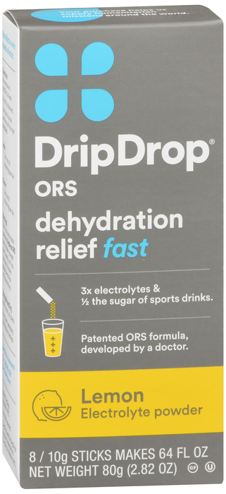 DRIP DROP LEMON HYDRATION 10G POWDER 8CT