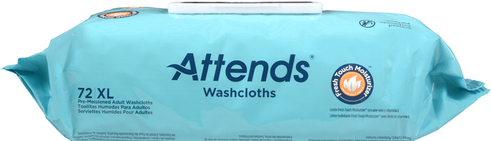 Attends Wash Cloth Convenience Pack 72ct