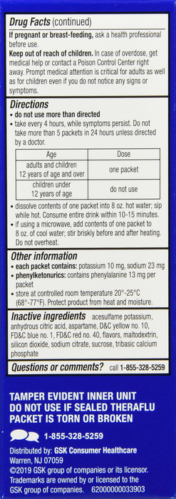 Theraflu Severe Cold & Cough Nighttime Packets 6ct