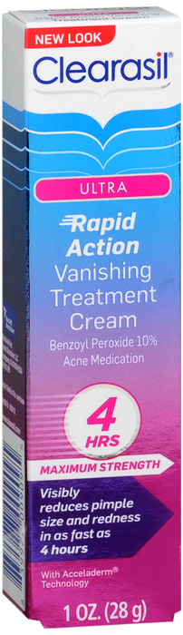 Clearasil Rapid Rescue Spot Treatment Cream Acne Medication 1oz