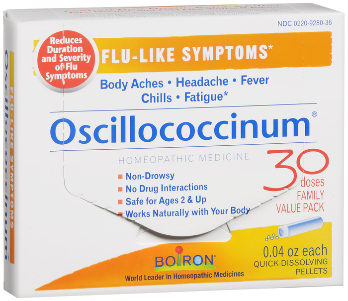 Boiron Oscillococcinum Flu-Like Symptoms Quick Dissolving Pellets 30ct