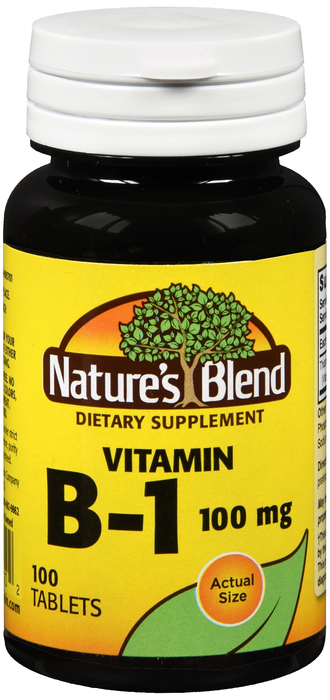 Nature's Blend Vitamin B1 100mg Tablets 100ct