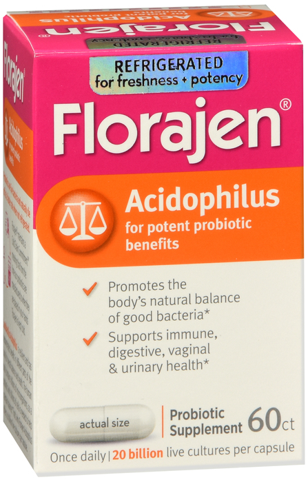 Florajen Acidophilus Capsules 60ct