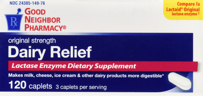 Good Neighbor Pharmacy Dairy Relief Caplets 120ct