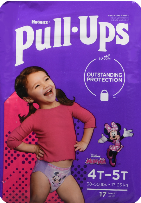 HUGGIES PULL-UPS GIRLS 4T-5T 4X17CT