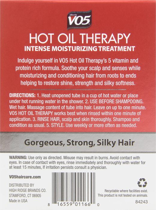 VO5 HOT OIL MOIST TUB 0.1 OZ