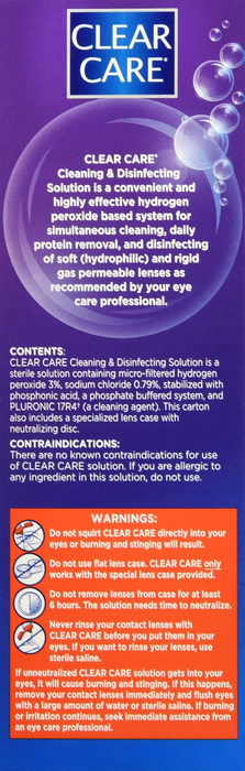 CLEAR CARE DISINFECTING TWIN 2X12OZ