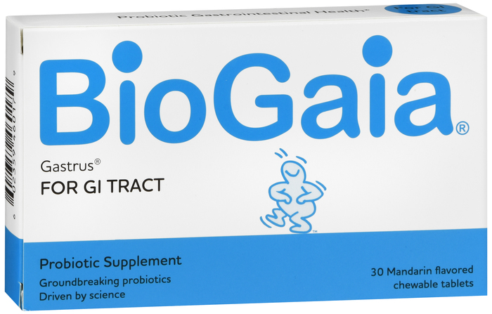 BIOGAIA GASTRUS PROBIOTIC SUPP CHEW 30CT