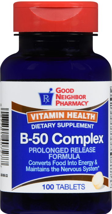 Good Neighbor Pharmacy Vitamin B-50 Complex Prolonged Release Tablets 100ct