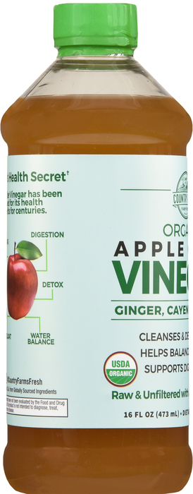 COUNTRY FARMS APPLE CIDER VINEGAR 16OZ