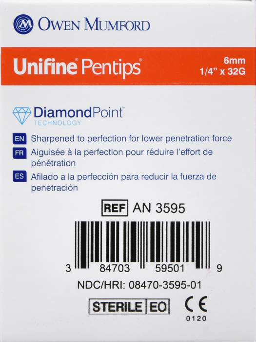 Unifine Pentips 6mmx32g 100ct