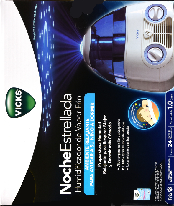 Vicks Humidifier StarryNight V37000 Cool Mist 1Gal