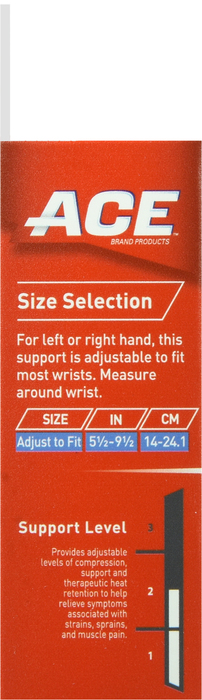 ACE Wrap Around Wrist Support Neoprene Adjustable 1ct