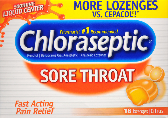 CHLORASEPTIC LOZENGE CITRUS 18CT