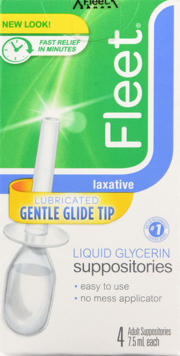 Fleet Liquid Glycerin Laxative Suppositories 4x4.5oz