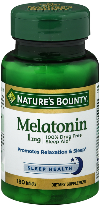 Nature's Bounty Melatonin 1mg Tablets 180ct