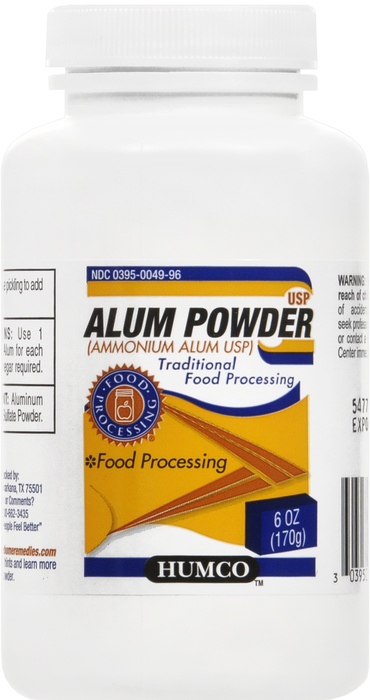 ALUM AMMONIUM USP POWDER 6OZ HUMCO