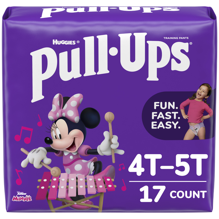 HUGGIES PULL-UPS GIRLS 4T-5T 4X17CT