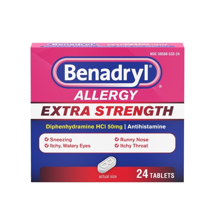 BENADRYL ALLERGY ES TABLET 24CT