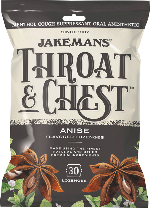 JAKEMANS THROAT & CHEST ANISE LOZ 30CT